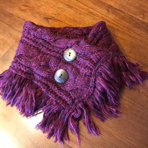 Wine colored neck warmer/scarf